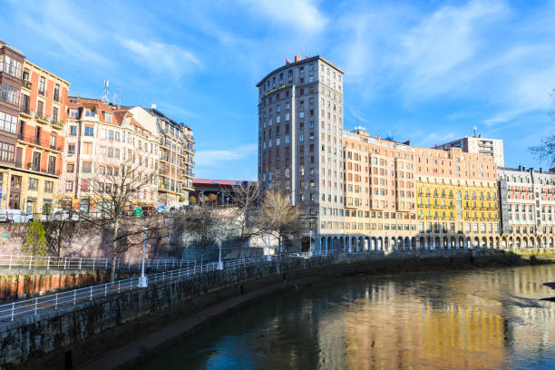 istock bilbao old town view on sunny day, Spain 941407320