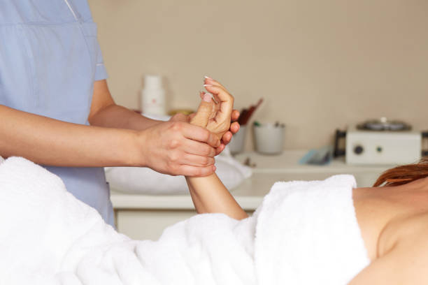 istock woman hand's massage at spa club 941412022
