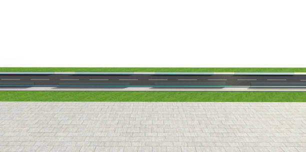 istock 3d Render road with tunnel and greenfield 941412086