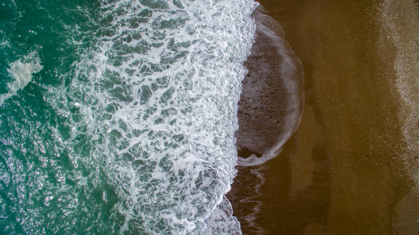 istock AERIAL: sunbathing on beach. No people 941412400