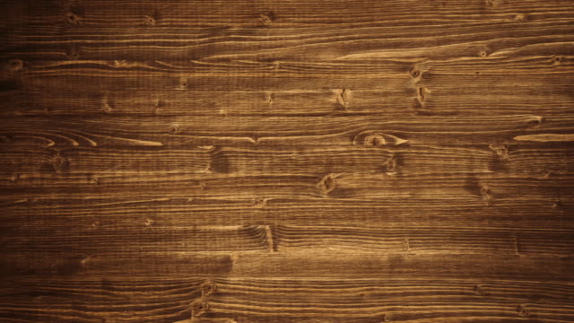 Close up of wall made of wooden planks. 4K.