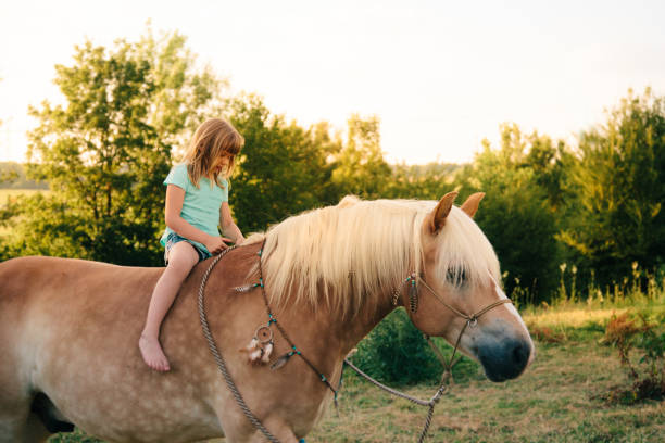 istock Boho Girl with her horse 941419970