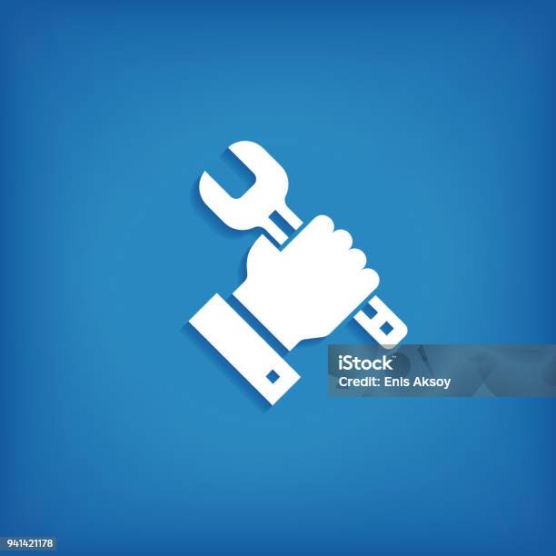 Repair Icon Stock Illustration - Download Image Now - Repairing, Hand, Icon Symbol