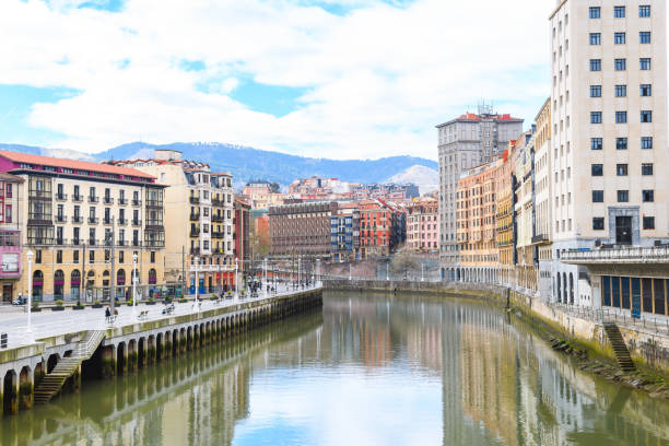 istock bilbao old town view on sunny day, Spain 941431898
