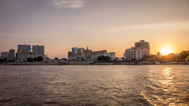 Photo of Sunset on Tonle Sap River