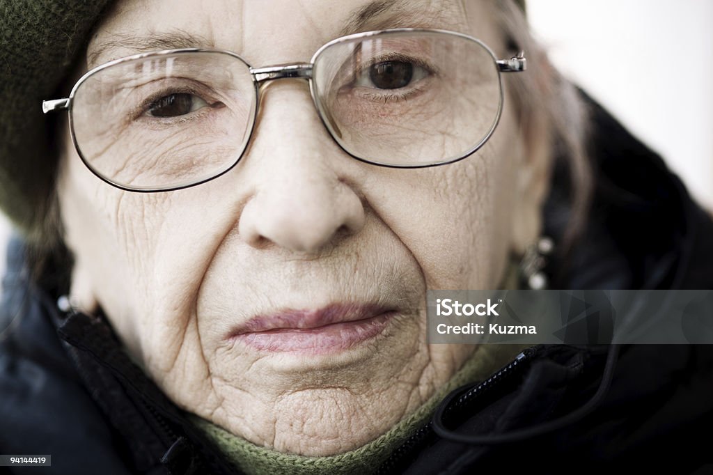 senior on the street  Adult Stock Photo