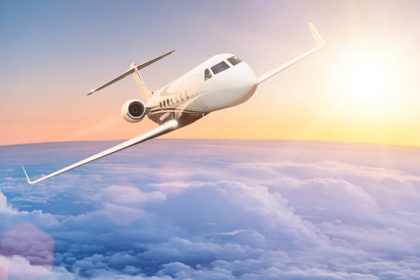 istock Commercial airplane flying above clouds 941447096