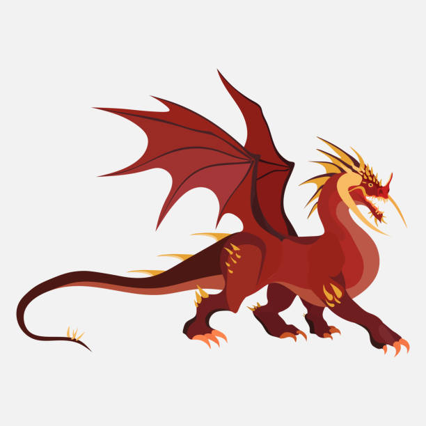 Dragon Cartoon Zodiac Symbol Company Logo Stock Illustration - Download  Image Now - Dragon, Animal Wing, Evil - iStock