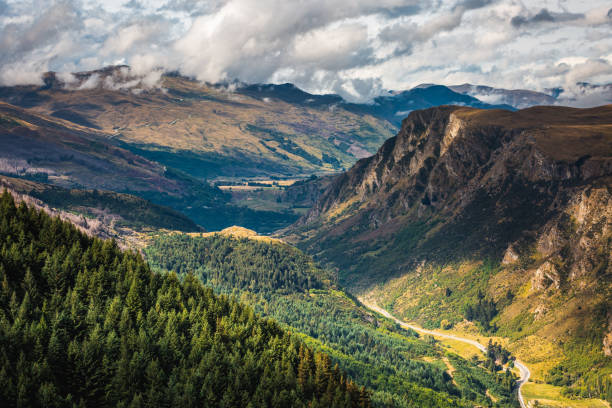 istock Queenstown lake view 941450600