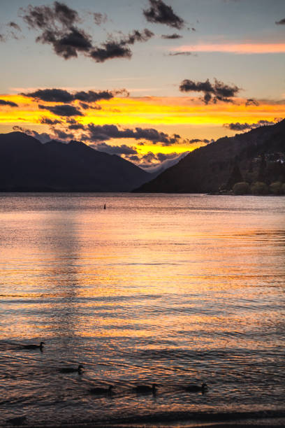 istock Queenstown lake view 941450956