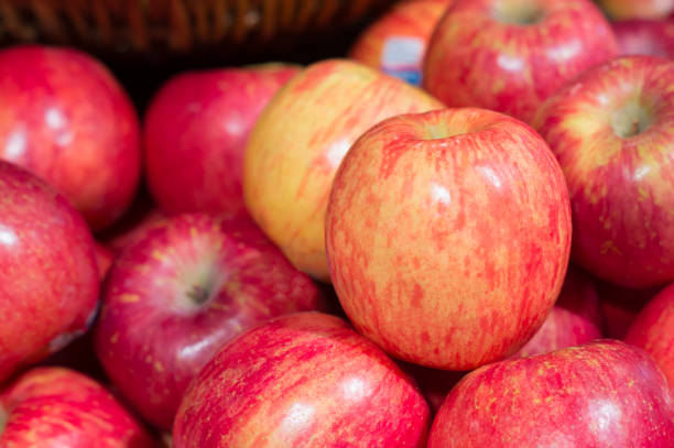 istock Ripe sweet red apple in group on sale 941451398