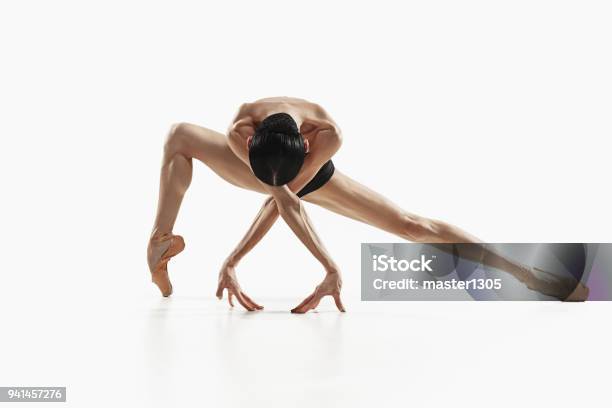 Aerobics Fitness Woman Exercising Isolated In Full Body Stock Photo - Download Image Now