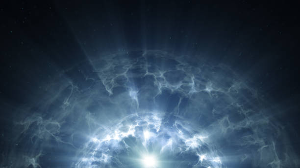 istock Plasma glowing surface abstrac futuristic background 941461854