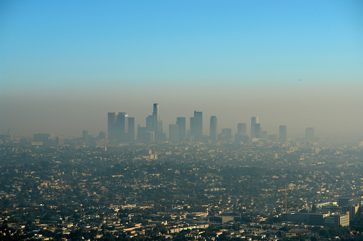 Marrón capa de Los Ángeles Smog photo