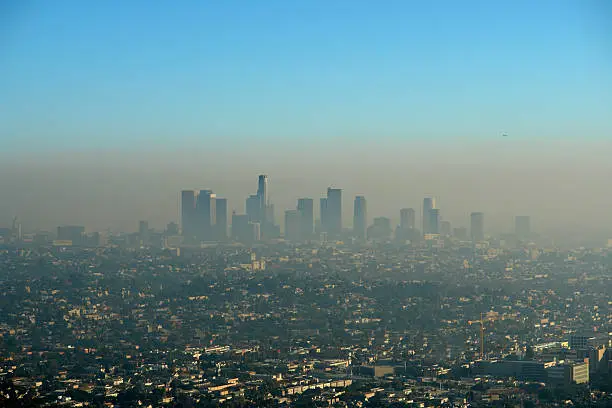 Photo of Brown Layer of Los Angeles Smog