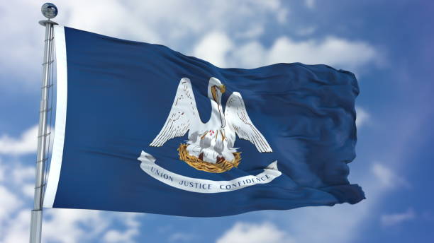 istock Louisiana Waving Flag 941473544