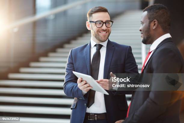 Showing Information Stock Photo - Download Image Now - Business Person, Businessman, Discussion