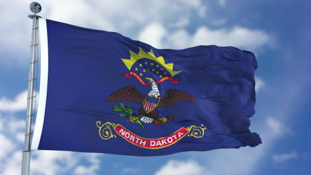 istock North Dakota Waving Flag 941474400
