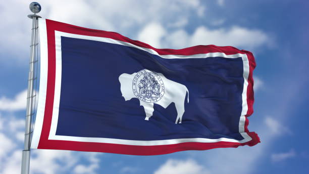 istock Wyoming Waving Flag 941474950