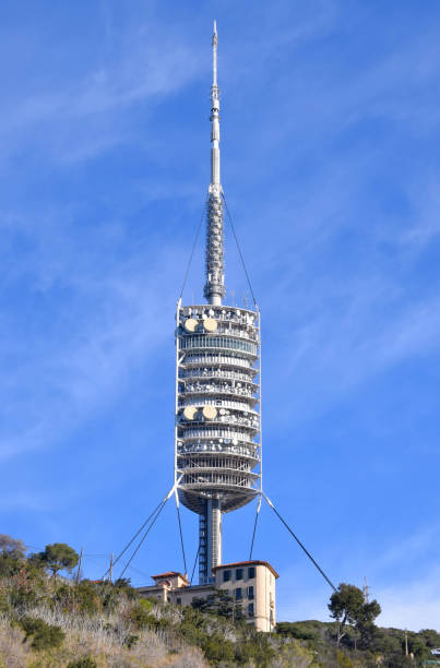 istock Communications tower on the Collserola mountain in Barcelona 941475006