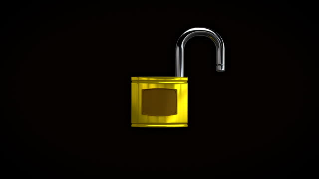 Lock, unlock animation, alpha channel