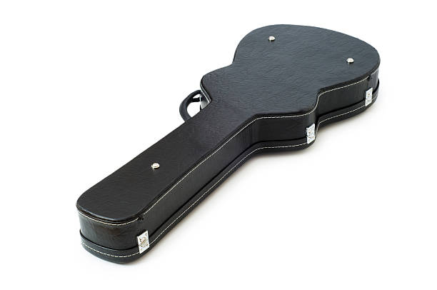 istock Black guitar case isolated on the white 94147913