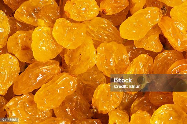 Background Made Of Yellow Dried Raisins Stock Photo - Download Image Now - Backgrounds, Berry Fruit, Breakfast