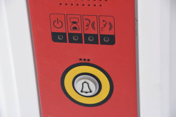 istock a bell sign  in a train car 941488698