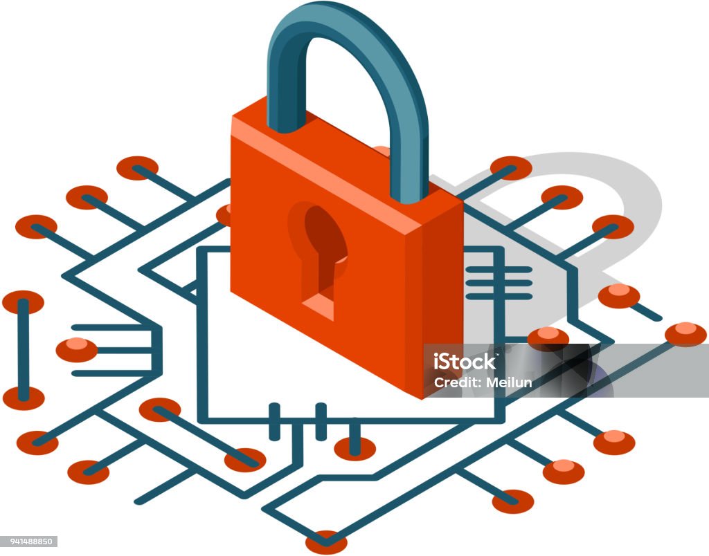 Isometric web security technology digital internet cyber protection 3d icon vector illustration Isometric web security technology digital internet cyber protection icon 3d vector illustration Lock stock vector