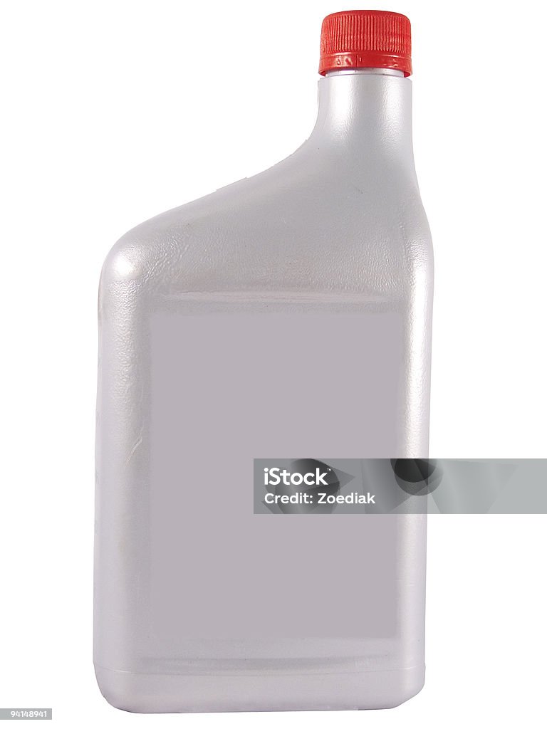 Silver Öl Flasche - Lizenzfrei Behälter Stock-Foto