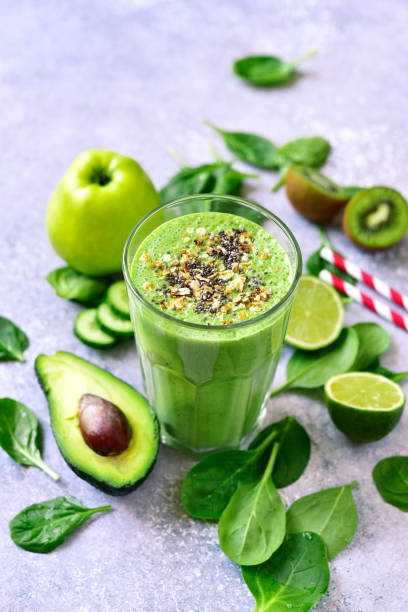 istock Detox smoothie with green vegetables 941491780
