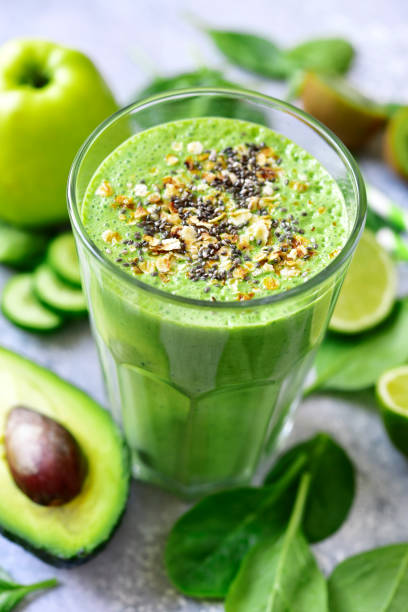 istock Detox smoothie with green vegetables 941491858
