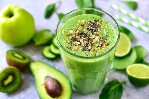 istock Detox smoothie with green vegetables 941491938