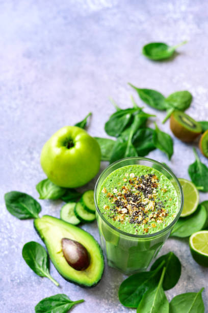istock Detox smoothie with green vegetables 941492034