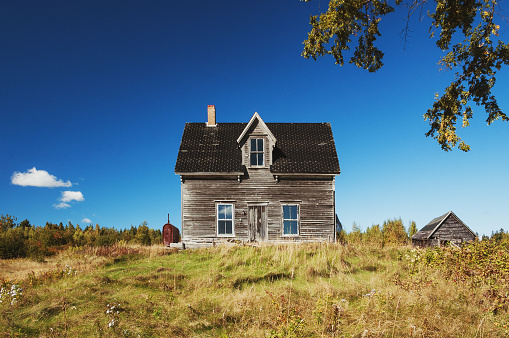 A long abandoned farm house in rural Nova Scotia.