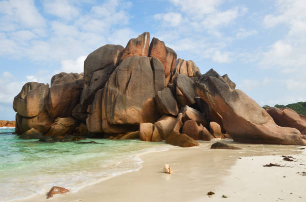 istock Seychelles islands, La Digue, Anse Cocos beach 941500362