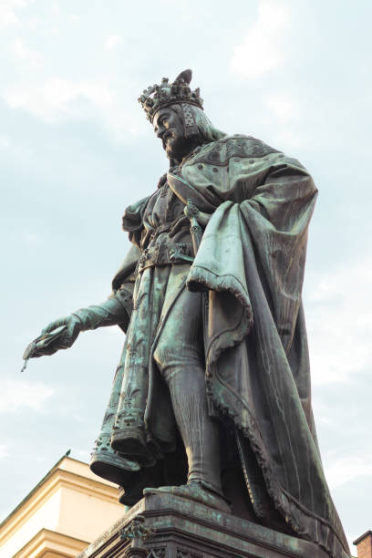 istock statue of king Charles, Prague 941511948