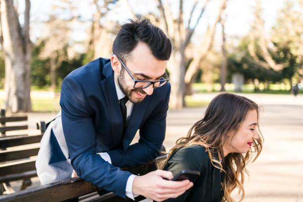 istock White collar workers laughing during business trip 941512464
