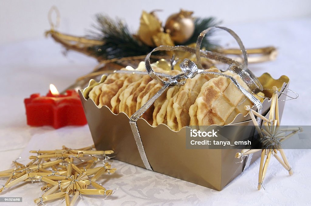 Des gaufres maison pour Noël - Photo de Aliment libre de droits