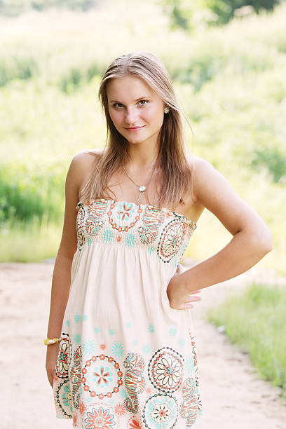 istock Young woman in sundress 94151724