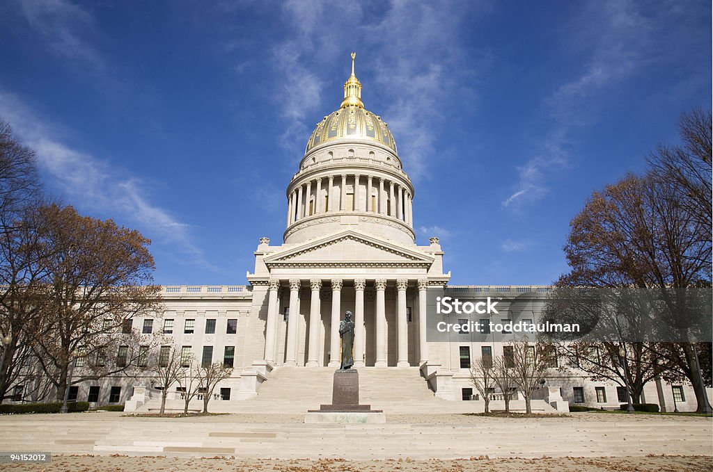 Capital edifício em Charleston Virgínia Ocidental - Royalty-free Virgínia Ocidental - Estado dos EUA Foto de stock