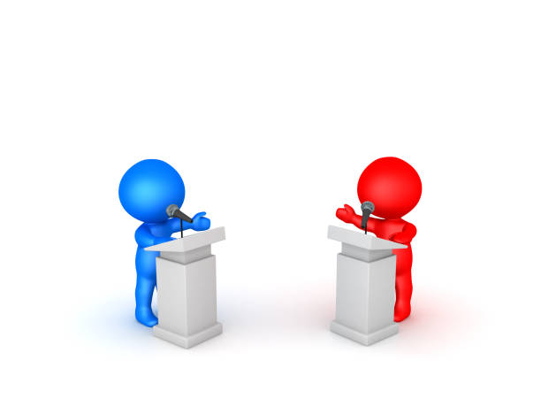 istock 3D illustration of a public debate 941534874