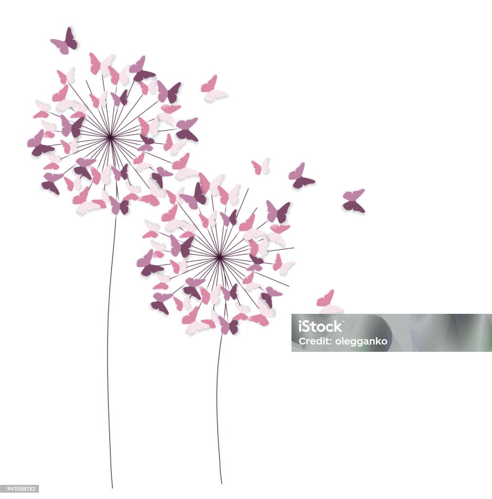 Abstract Paper Cut Out Butterfly Flower Background. Vector Illustration Abstract Paper Cut Out Butterfly Flower Background. Vector Illustration EPS10 Butterfly - Insect stock vector