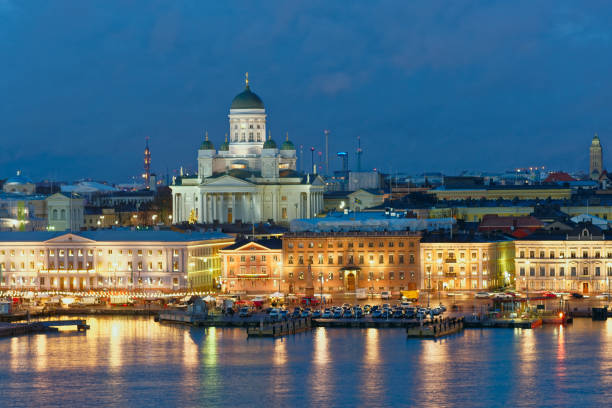 istock Night view of Helsinki, Finland 941570010