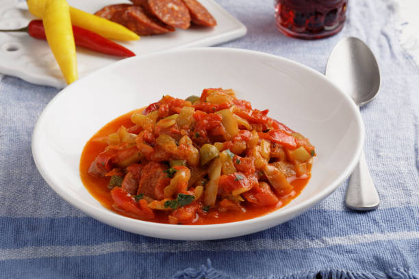 istock Lecso with spiced sausage 941571098