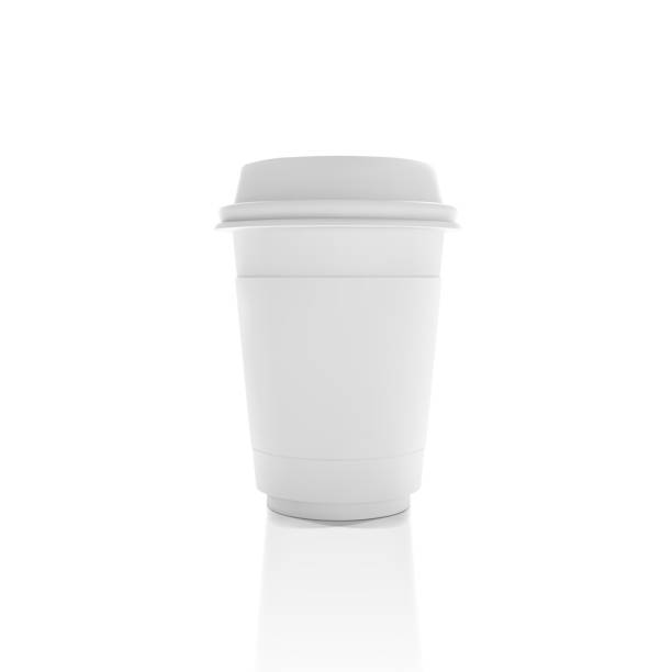 istock Realistic White Paper coffee Cup. Cafe Latte, Cappuccino Cup. White Lable Coffee Mock Up Isolated on wihite background 941574396