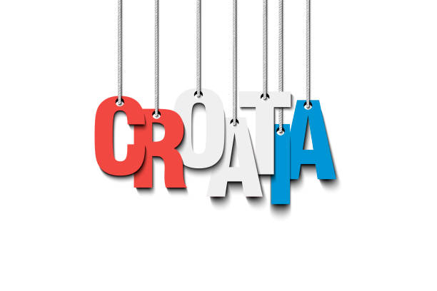 istock The word Croatia hang on the ropes 941578792
