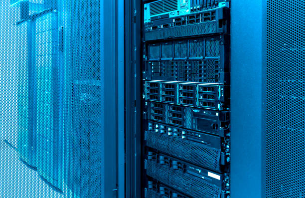 istock Information technology and big data concept. Rackmount many hard disks drive in enclosure in the storage system in the data center. 941579262