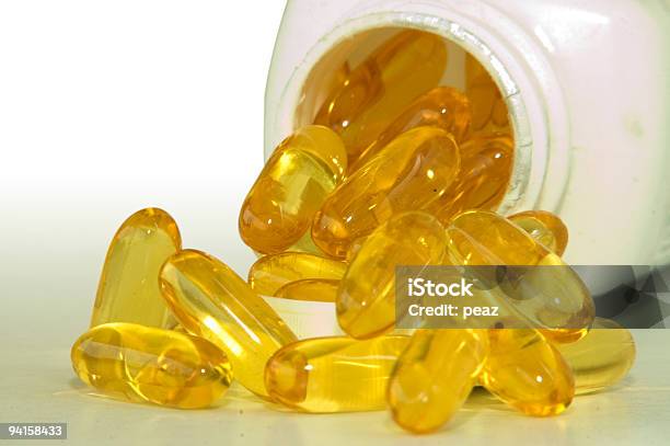 Fish Oil Pills Stock Photo - Download Image Now - Bottle, Capsule - Medicine, Color Image