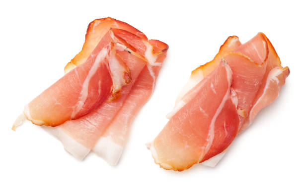 istock Raw Smoked Black Forest Ham Isolated on White Background 941585168